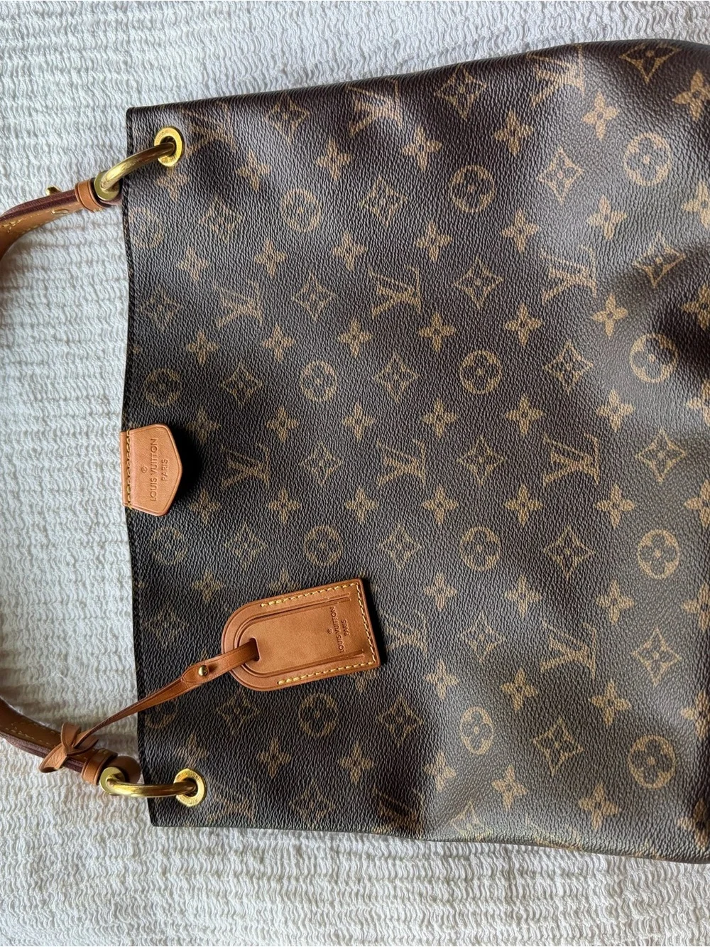 Louis Vuitton Brown Monogram Canvas Hobo Bag